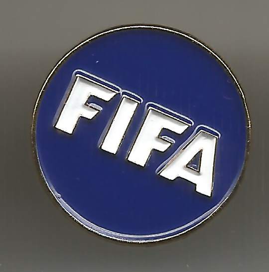 Pin FIFA blau